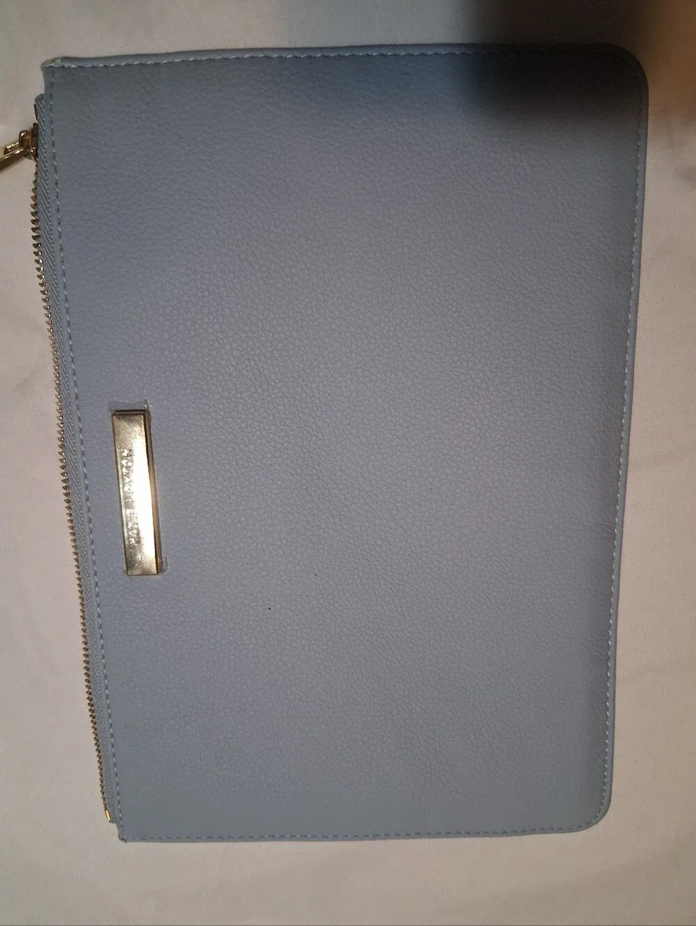 Blue Clutch Saffiano Vegan Leather Travel Tablet Ipad Pouch Katie Loxton London
